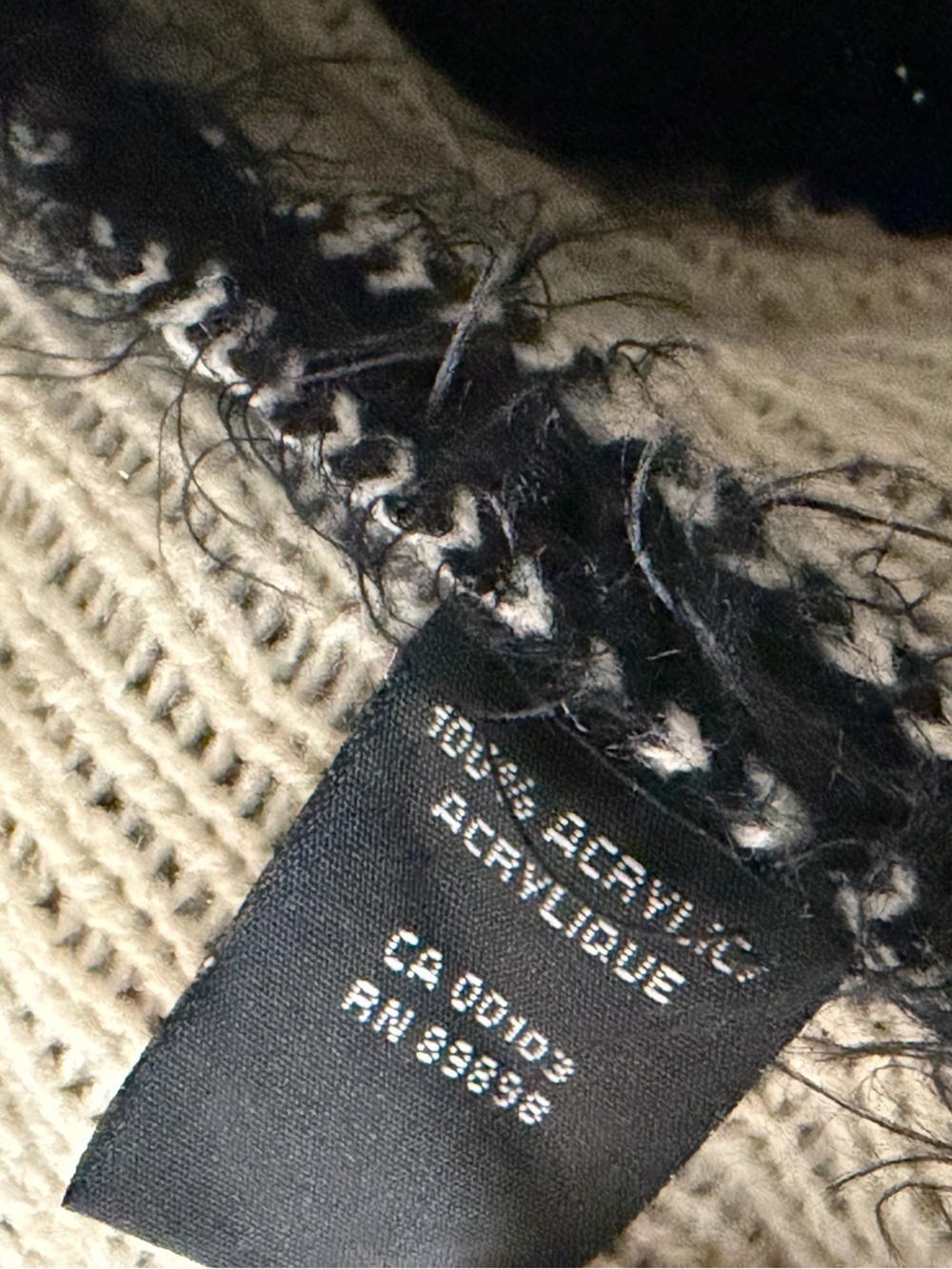 Parkhurst Black and Cream Aztec Knit Open Cardigan Size XL - Picture 3 of 4